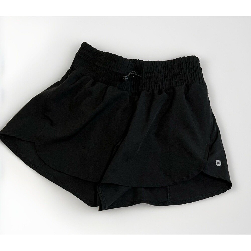 RBX Womens Shorts XS Black Active Running Compression Dri Fit Lined